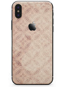 Faded Maroon Overlapping Circles - iPhone X Skin-Kit