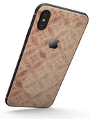 Faded Maroon Overlapping Circles - iPhone X Skin-Kit