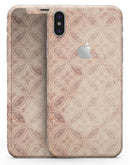 Faded Maroon Overlapping Circles - iPhone X Skin-Kit