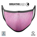 Faded Micro Pink Stars - Made in USA Mouth Cover Unisex Anti-Dust Cotton Blend Reusable & Washable Face Mask with Adjustable Sizing for Adult or Child