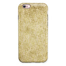 Faded Mustard Floral Damask Pattern iPhone 6/6s or 6/6s Plus 2-Piece Hybrid INK-Fuzed Case