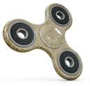 Faded Mustard Floral Damask Pattern Full-Body Fidget Spinner Skin-Kit