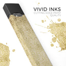 Faded Mustard Floral Damask Pattern - Premium Decal Protective Skin-Wrap Sticker compatible with the Juul Labs vaping device