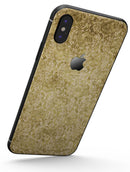 Faded Mustard Floral Damask Pattern - iPhone X Skin-Kit