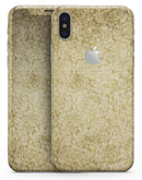 Faded Mustard Floral Damask Pattern - iPhone X Skin-Kit