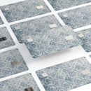 Faded Navy Floral Damask Pattern - Premium Protective Decal Skin-Kit for the Apple Credit Card