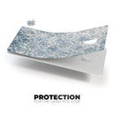 Faded Navy Floral Damask Pattern - Premium Protective Decal Skin-Kit for the Apple Credit Card