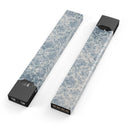 Faded Navy Floral Damask Pattern - Premium Decal Protective Skin-Wrap Sticker compatible with the Juul Labs vaping device