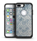 Faded Navy Floral Damask Pattern - iPhone 7 or 7 Plus Commuter Case Skin Kit