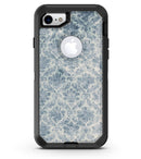 Faded Navy Floral Damask Pattern - iPhone 7 or 8 OtterBox Case & Skin Kits
