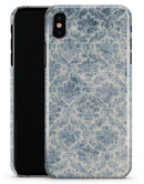 Faded Navy Floral Damask Pattern - iPhone X Clipit Case