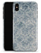 Faded Navy Floral Damask Pattern - iPhone X Clipit Case