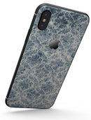 Faded Navy Floral Damask Pattern - iPhone X Skin-Kit