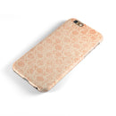 Faded Orange Oval Pattern iPhone 6/6s or 6/6s Plus 2-Piece Hybrid INK-Fuzed Case