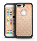 Faded Orange Oval Pattern - iPhone 7 or 7 Plus Commuter Case Skin Kit