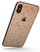 Faded Orange Oval Pattern - iPhone X Skin-Kit