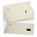 Faded Pale Teal Floral Sequence  - Premium Protective Decal Skin-Kit for the Apple Credit Card