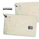 Faded Pale Teal Floral Sequence  - Premium Protective Decal Skin-Kit for the Apple Credit Card