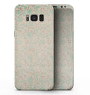 Faded Pale Teal Floral Sequence  - Samsung Galaxy S8 Full-Body Skin Kit