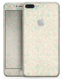Faded Pale Teal Floral Sequence  - Skin-kit for the iPhone 8 or 8 Plus