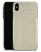 Faded Pale Teal Floral Sequence  - iPhone X Clipit Case