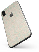 Faded Pale Teal Floral Sequence  - iPhone X Skin-Kit