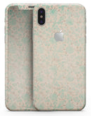 Faded Pale Teal Floral Sequence  - iPhone X Skin-Kit