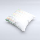Faded Pastel Color-Stripes ink-Fuzed Decorative Throw Pillow