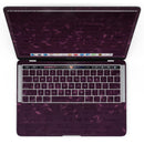 MacBook Pro with Touch Bar Skin Kit - Faded_Pink_Petals_Over_Burgundy_Script_-MacBook_13_Touch_V4.jpg?