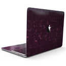 MacBook Pro with Touch Bar Skin Kit - Faded_Pink_Petals_Over_Burgundy_Script_-MacBook_13_Touch_V9.jpg?