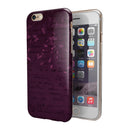 Faded Pink Petals Over Burgundy Script  iPhone 6/6s or 6/6s Plus 2-Piece Hybrid INK-Fuzed Case