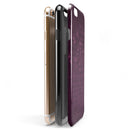 Faded Pink Petals Over Burgundy Script  iPhone 6/6s or 6/6s Plus 2-Piece Hybrid INK-Fuzed Case