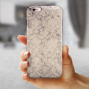 Faded Purple Damask Pattern iPhone 6/6s or 6/6s Plus 2-Piece Hybrid INK-Fuzed Case