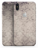 Faded Purple Damask Pattern - iPhone X Skin-Kit
