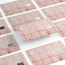 Faded Red Floral Cross Pattern - Premium Protective Decal Skin-Kit for the Apple Credit Card