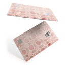 Faded Red Floral Cross Pattern - Premium Protective Decal Skin-Kit for the Apple Credit Card