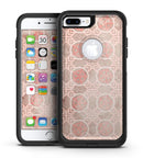 Faded Red Floral Cross Pattern - iPhone 7 or 7 Plus Commuter Case Skin Kit