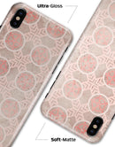 Faded Red Floral Cross Pattern - iPhone X Clipit Case
