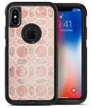 Faded Red Floral Cross Pattern - iPhone X OtterBox Case & Skin Kits
