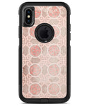 Faded Red Floral Cross Pattern - iPhone X OtterBox Case & Skin Kits