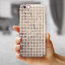 Faded Sharp Black and White Pattern iPhone 6/6s or 6/6s Plus 2-Piece Hybrid INK-Fuzed Case