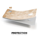 Faded Tan and Brown Ribbon Damask Pattern - Premium Protective Decal Skin-Kit for the Apple Credit Card