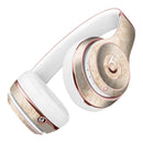 Faded Tan and Brown Ribbon Damask Pattern Full-Body Skin Kit for the Beats by Dre Solo 3 Wireless Headphones