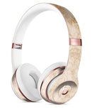 Faded Tan and Brown Ribbon Damask Pattern Full-Body Skin Kit for the Beats by Dre Solo 3 Wireless Headphones