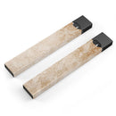 Faded Tan and Brown Ribbon Damask Pattern - Premium Decal Protective Skin-Wrap Sticker compatible with the Juul Labs vaping device