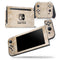 Faded Tan and Brown Ribbon Damask Pattern - Skin Wrap Decal for Nintendo Switch Lite Console & Dock - 3DS XL - 2DS - Pro - DSi - Wii - Joy-Con Gaming Controller