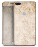 Faded Tan and Brown Ribbon Damask Pattern - Skin-kit for the iPhone 8 or 8 Plus