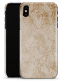 Faded Tan and Brown Ribbon Damask Pattern - iPhone X Clipit Case