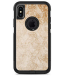 Faded Tan and Brown Ribbon Damask Pattern - iPhone X OtterBox Case & Skin Kits