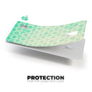 Faded Teal Oval Pattern - Premium Protective Decal Skin-Kit for the Apple Credit Card